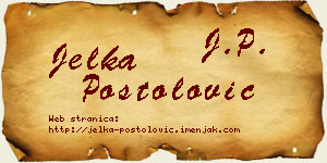 Jelka Postolović vizit kartica
